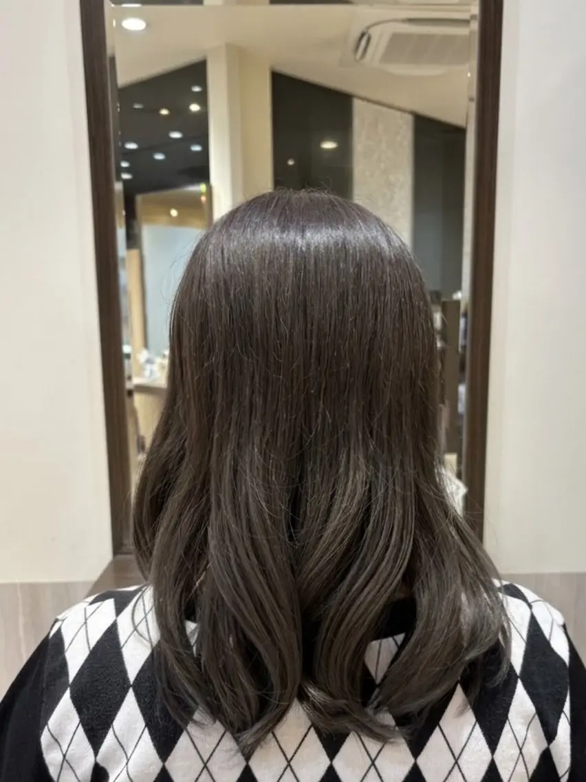 カラー セミロング チハル🌙 カラー🌙ヘアセットのヘアスタイル