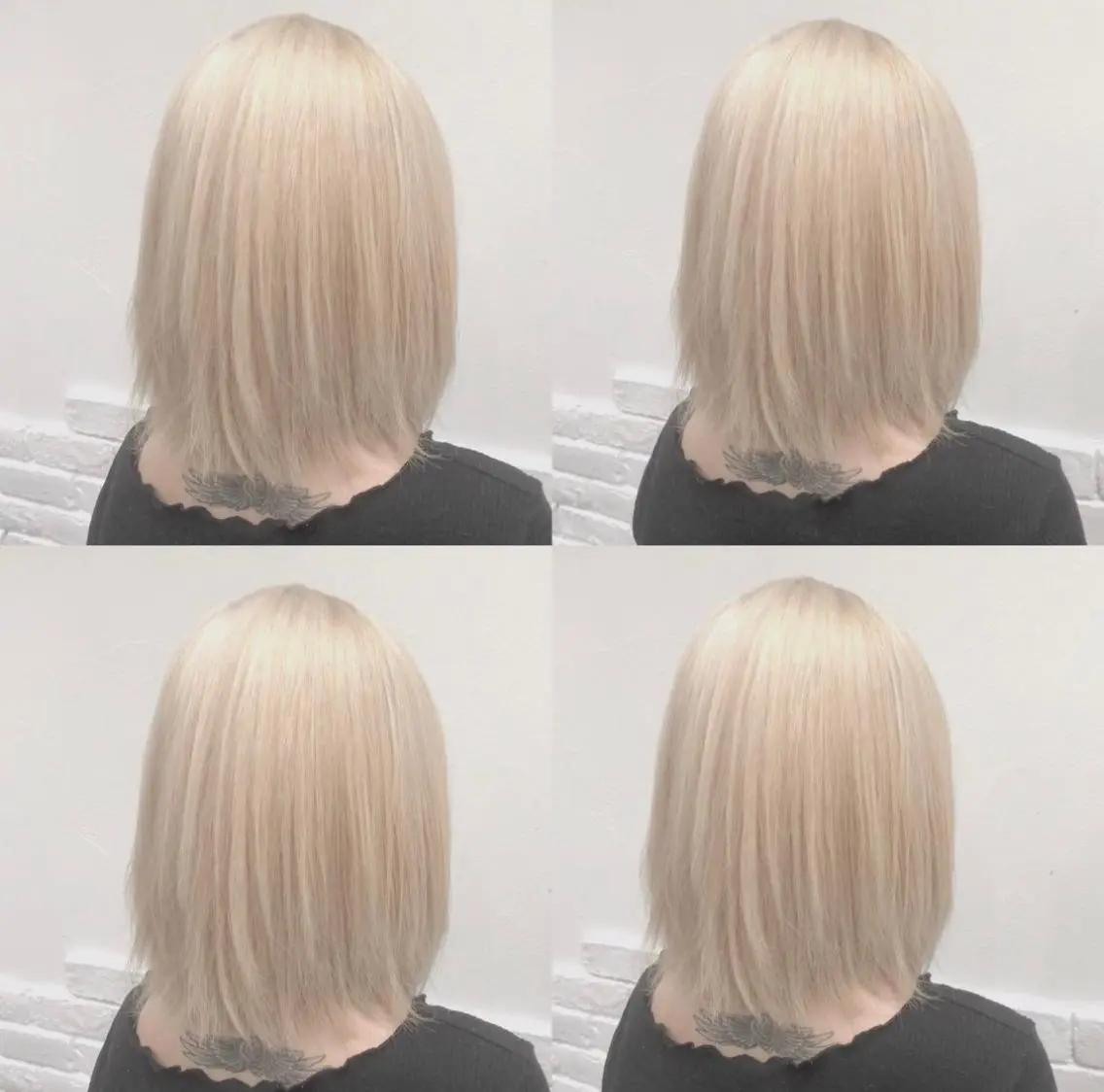 ミディアム カラー ヘアアレンジ ブロンド ホワイトブロンド メンズスタイル ly本厚木のヘアスタイル