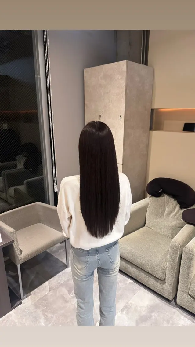 ロング カラー スガハラ アンナのヘアスタイル