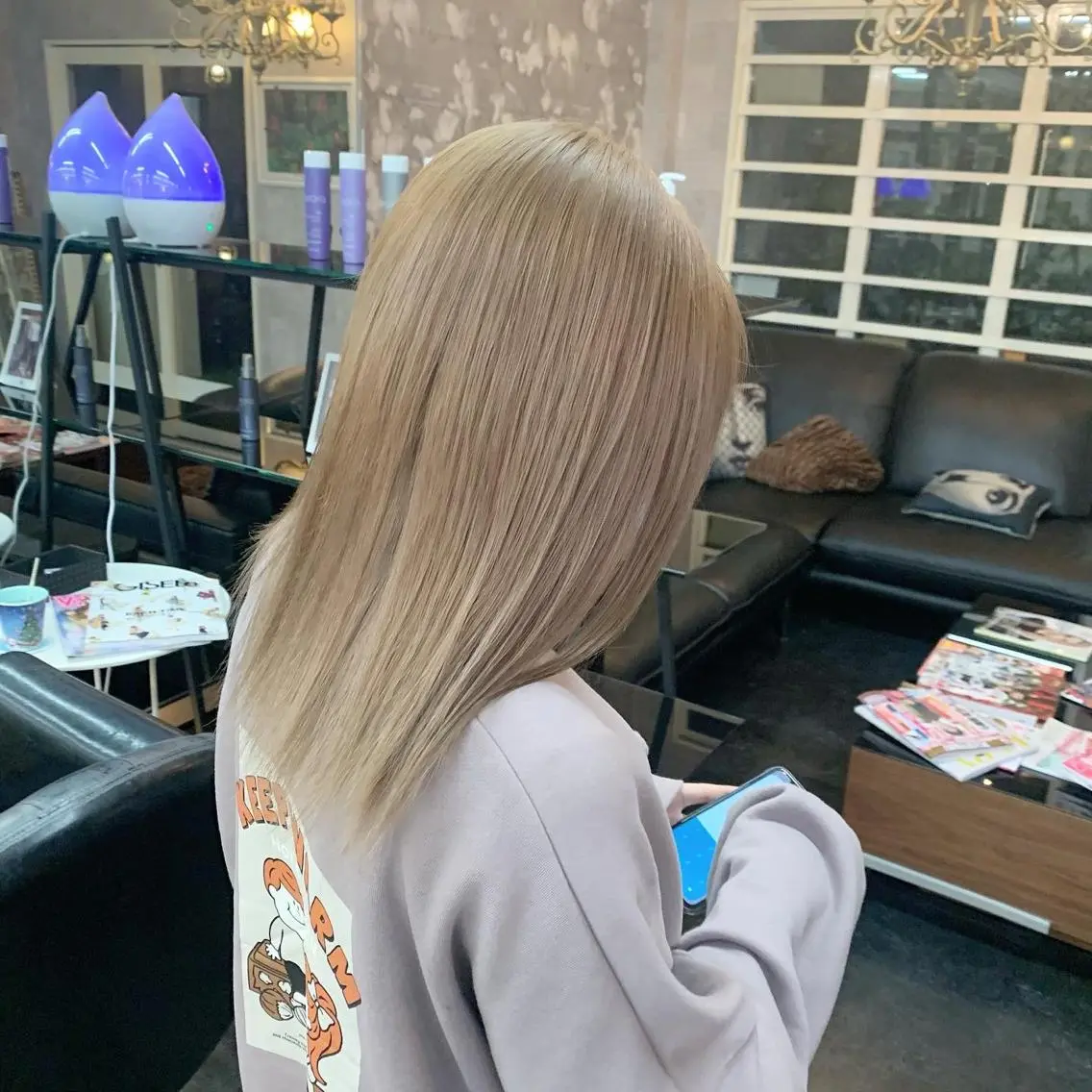 ミディアム ヘアカラー 佐藤 香太のヘアスタイル
