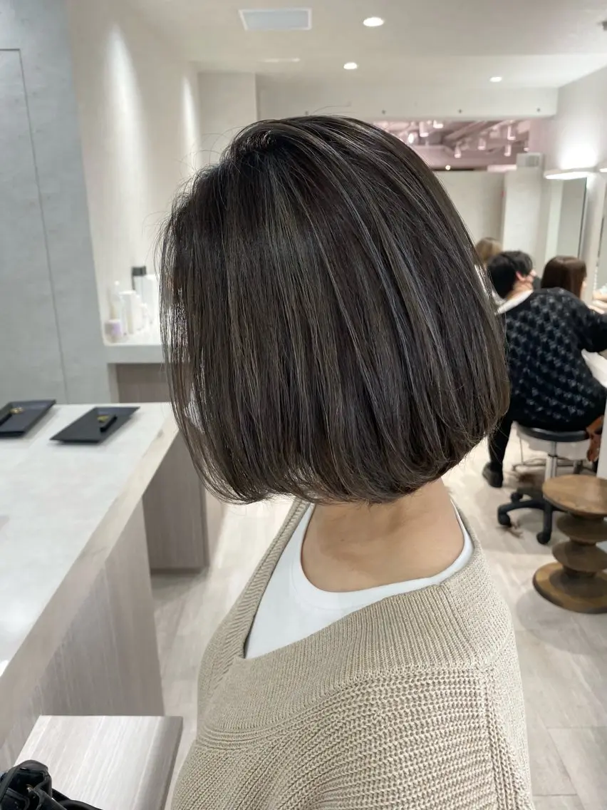 ミディアム カラー ダメージ、複雑履歴 の髪質改善 松本雄光のヘアスタイル