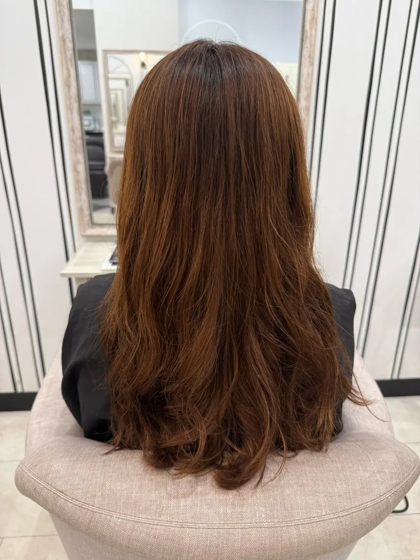 ロング パーマ デジタルパーマ カット パーマ Eclat RIRIのマツエク・マツパデザイン