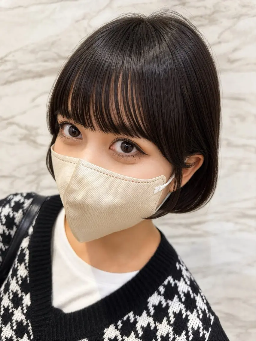 ショート カラー ヘアアレンジ トリートメント カット ヘアセット 平川友理💘 似合せカットカラーのヘアスタイル