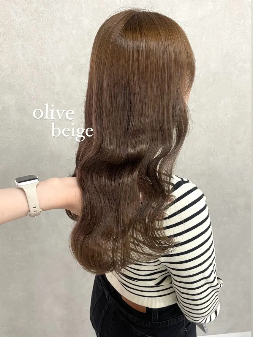 ロング カラー カット ヘアカラー トリートメント 盛れる顔まわり✨🎀 レイヤー別所好葉のヘアスタイル