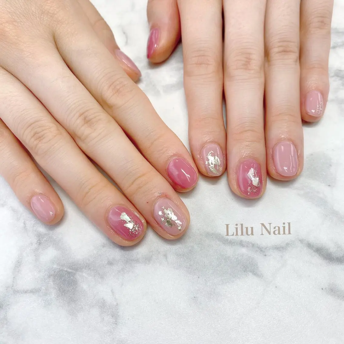 ネイル ニュアンスネイル モチの良さ◉ フィルインネイル♡のネイルデザイン