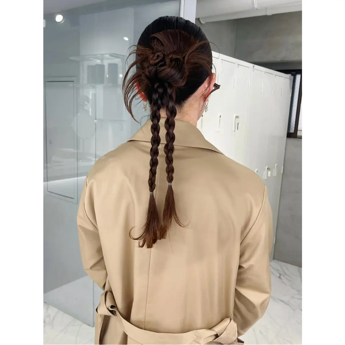 ヘアアレンジ ボブ ヘアセット 広香🪽ハイトーン/ レイヤー/ヘアセットのヘアスタイル