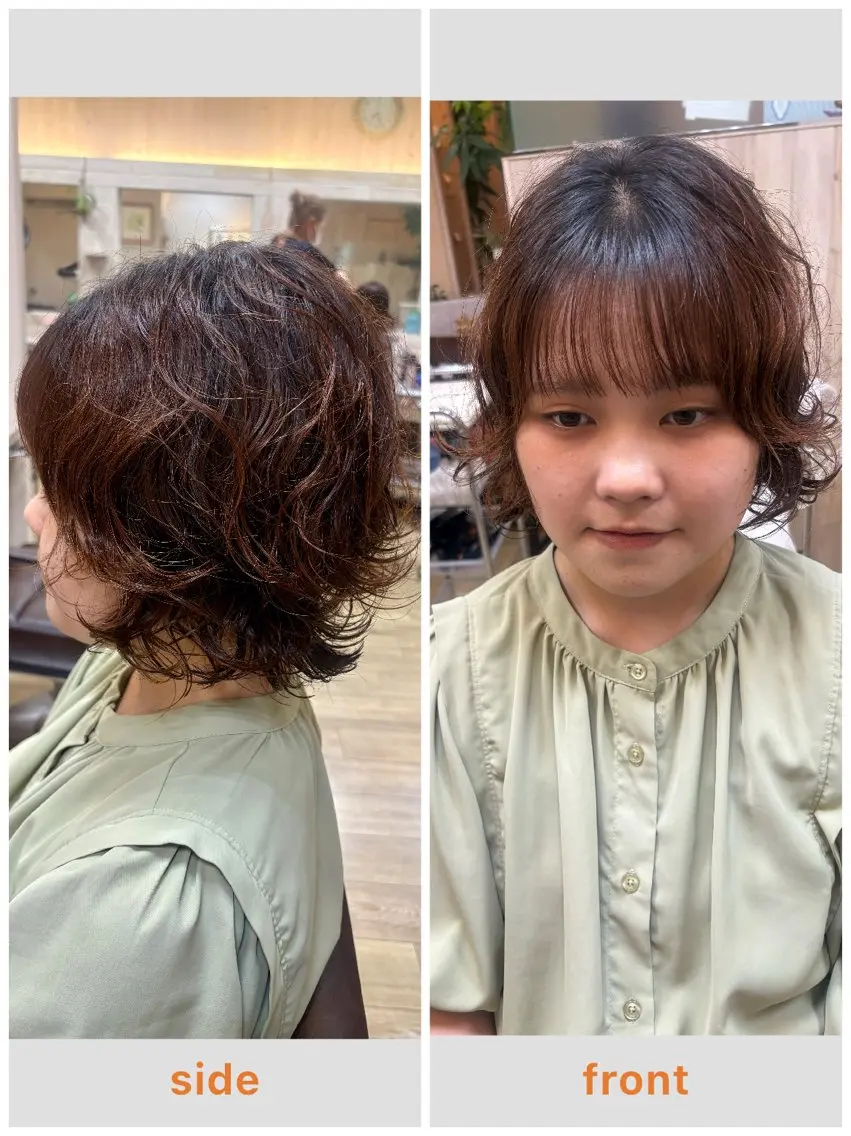 パーマ ボブ 山田 美月のヘアスタイル
