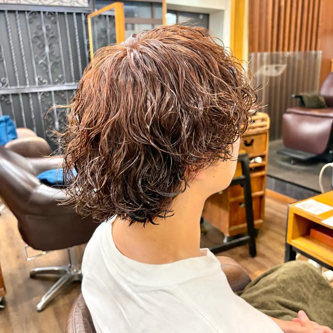 カラー パーマ メンズ カット パーマ トリートメント 💈直毛×ツイスパの プロ🥷清水のヘアスタイル
