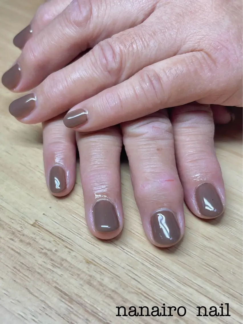 ネイル ブラウン nanairo nailのネイルデザイン