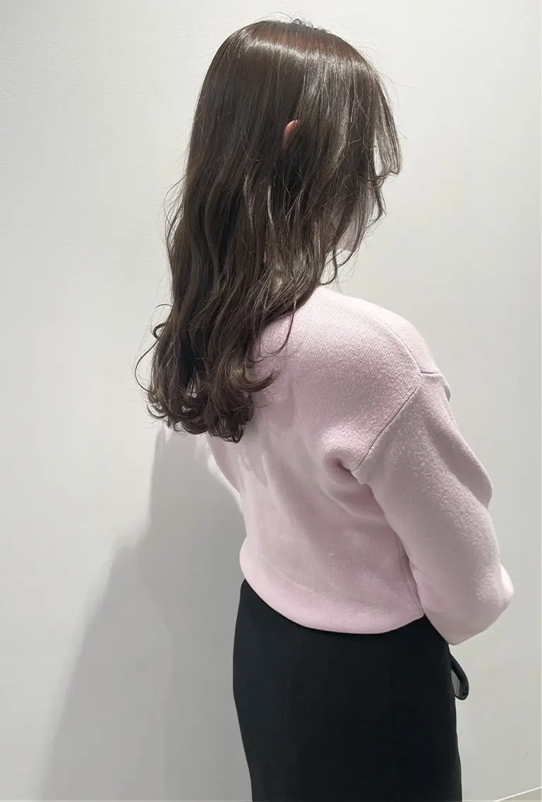 セミロング カラー ヘアアレンジ カット ヘアカラー Belle fee 福地のマツエク・マツパデザイン