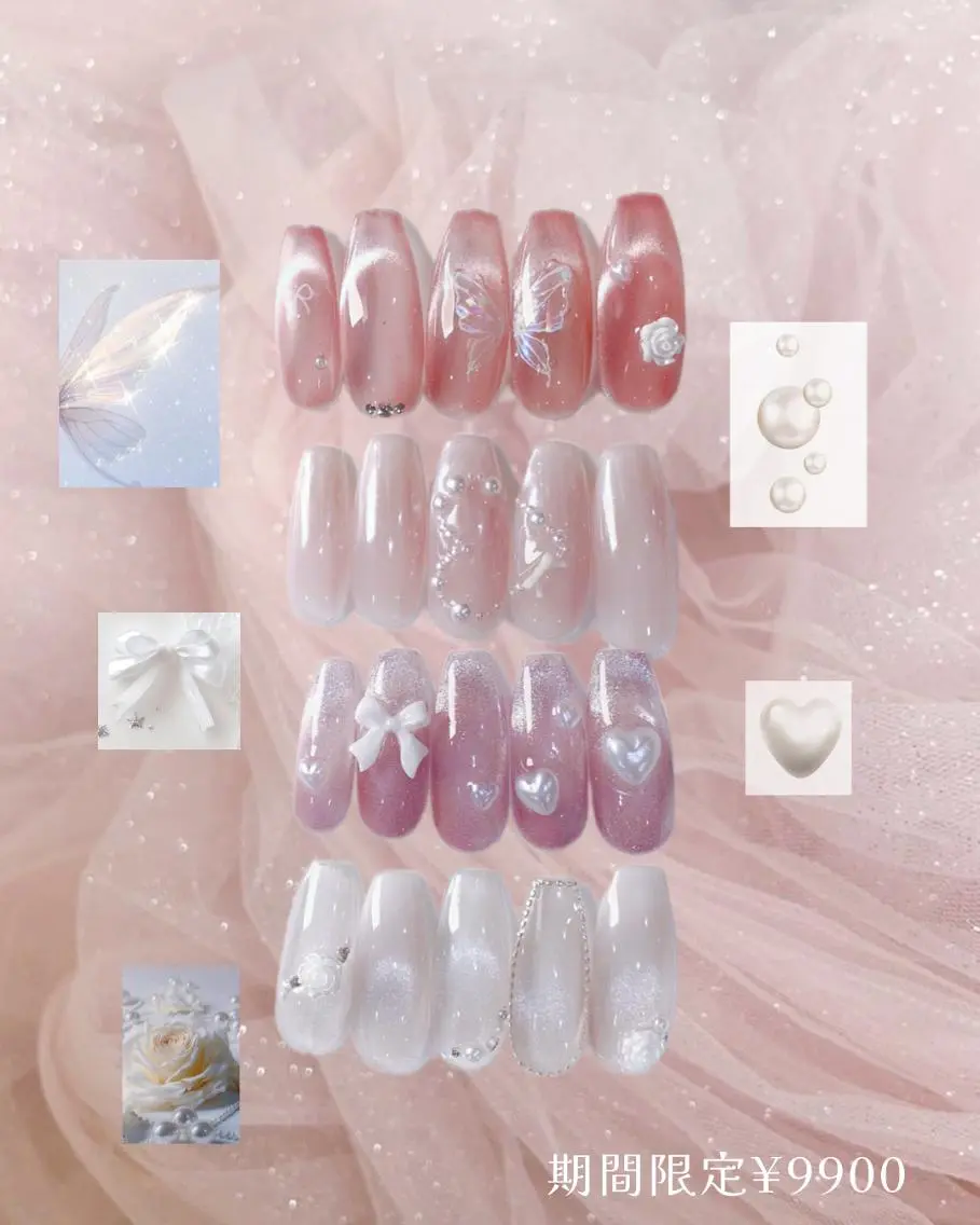 【オフ有】限定キュートデザイン🌸ジェルネイル￥12200~→￥9900(オフ¥1100含)の写真