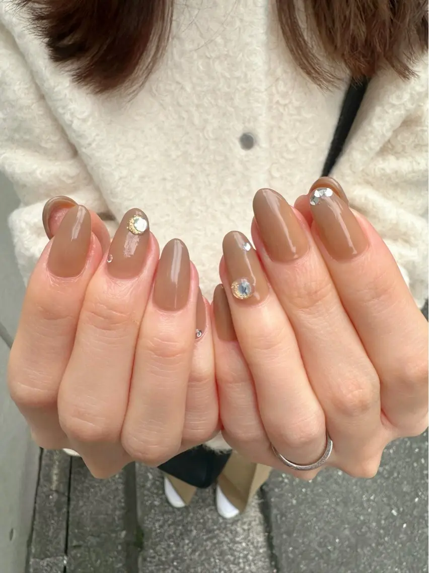 ネイル 氷ネイル・うるうるネイル 韓国ネイル ニュアンスネイル 冬ネイル 🪞KAPE NAIL 🪞のネイルデザイン