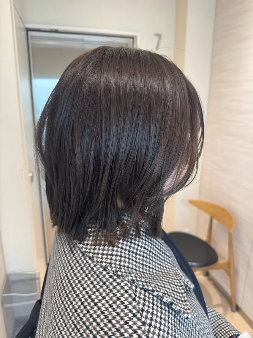 ミディアム カラー ヘアカラー 艶カラー/似合わせ 💖Emmy💖のヘアスタイル