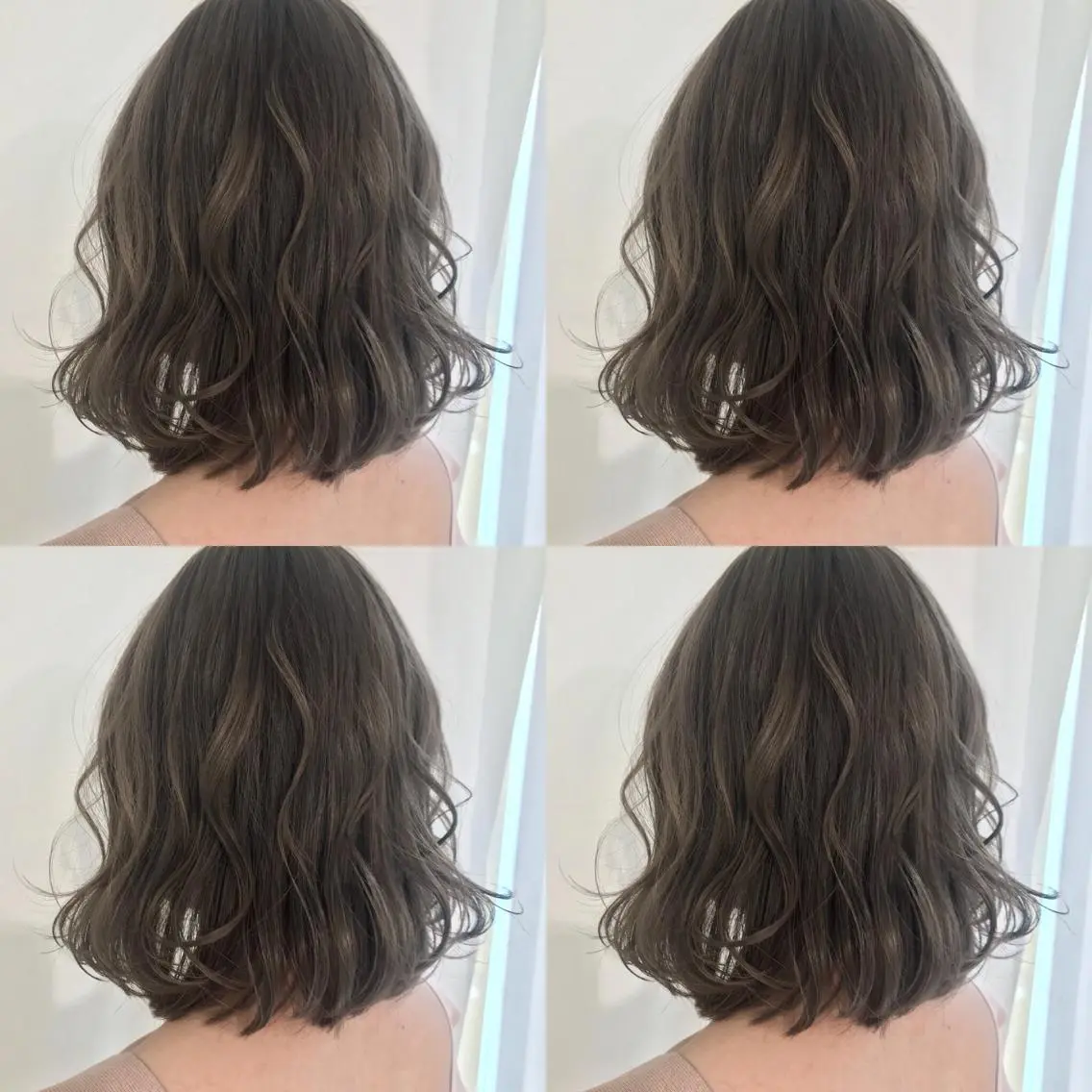 ミディアム カラー ヘアカラー 小栗 麻衣のヘアスタイル