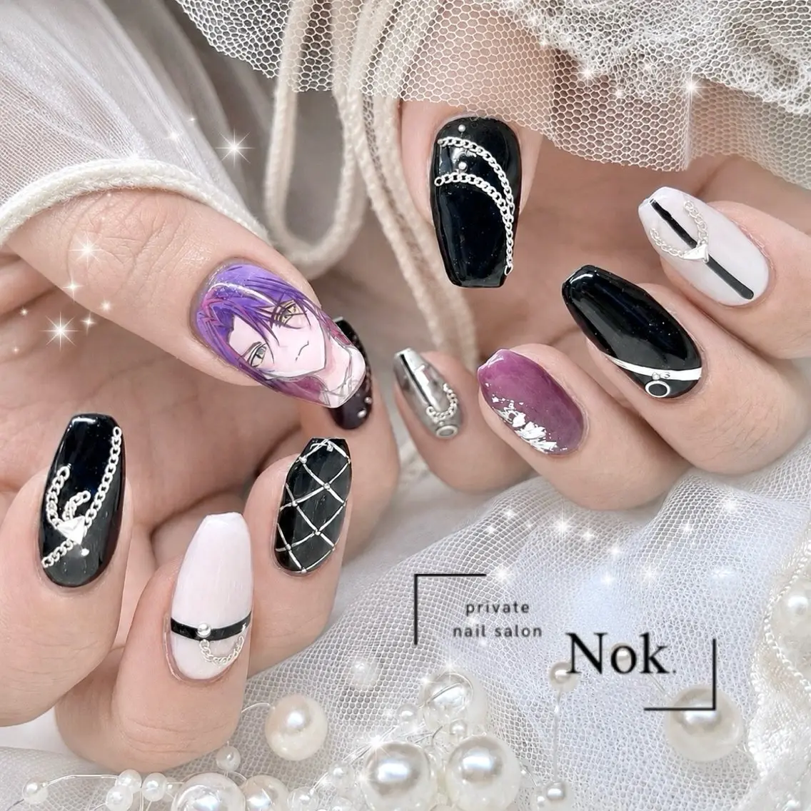 ネイル ハンドネイル 池袋痛ネイル Nok. 渡辺のネイルデザイン