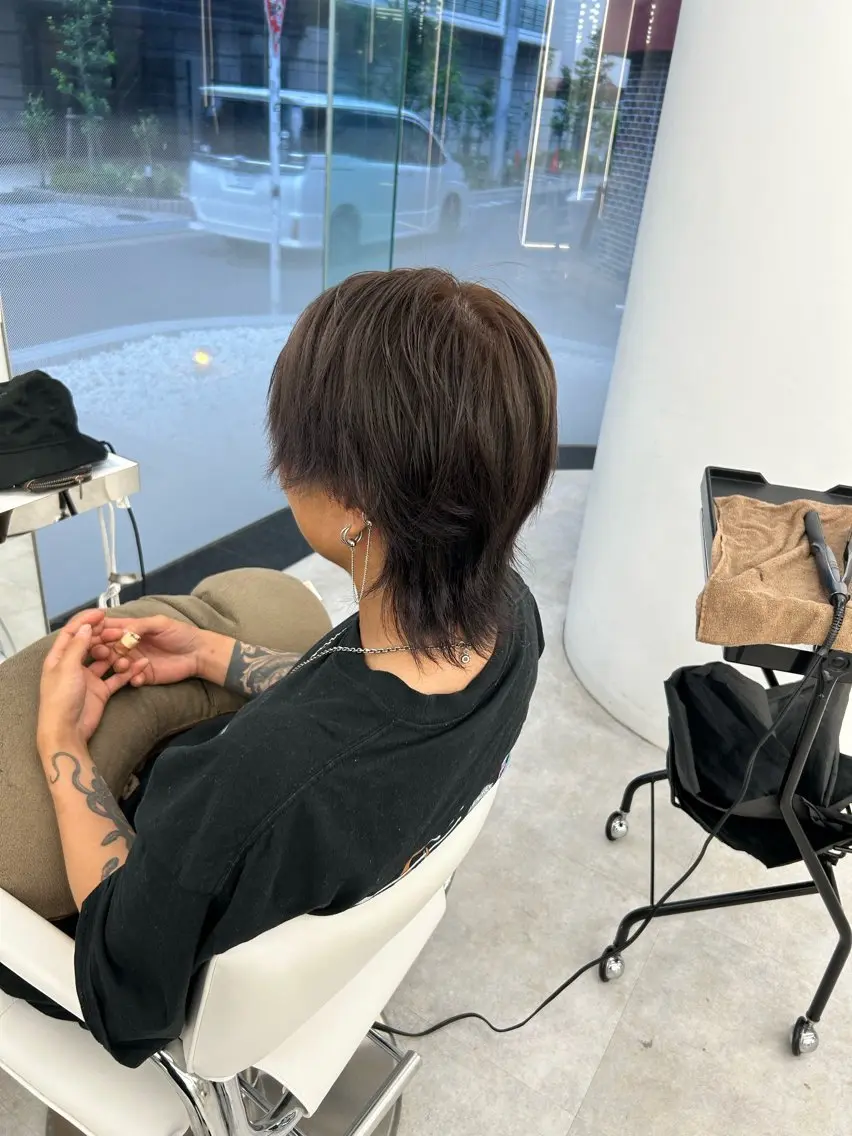 カラー メンズ ヘアカラー ヘッドスパ 透明感カラー/ヘアア レンジ/はるか🤍のヘアスタイル
