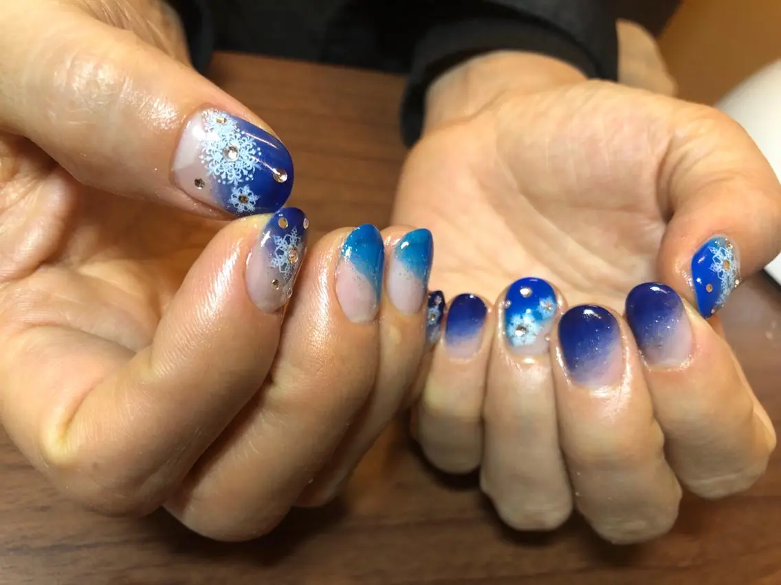 ネイル 冬ネイル M nail はやまうららのネイルデザイン