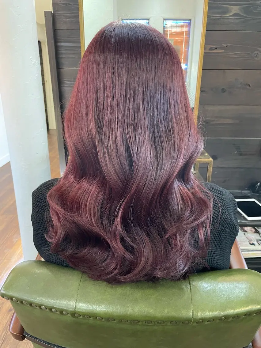 ロング カット ヘアカラー トリートメント 下林 雅明のヘアスタイル
