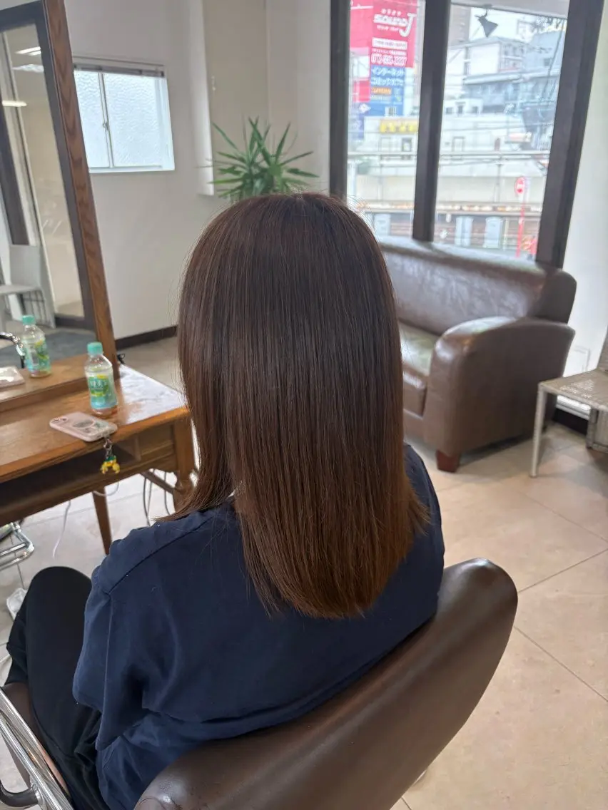 ミディアム ヘアカラー TIDEHAIR 敬吾のヘアスタイル