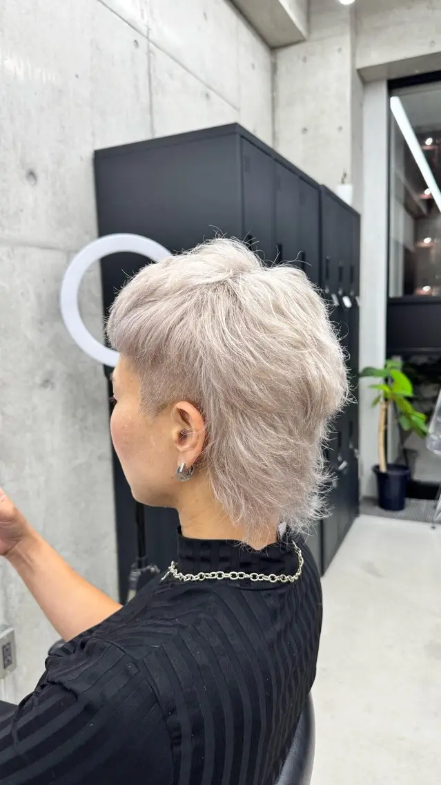 ショート カラー ヘアカラー Kazuki/名古屋 ブリーチ/髪質改善のヘアスタイル