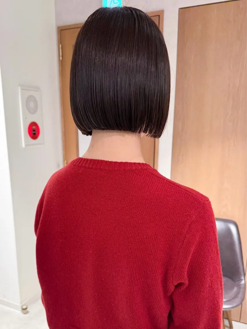 ショート カット トリートメント 似合わせボブ×地毛風 縮毛矯正❕ayanaのヘアスタイル