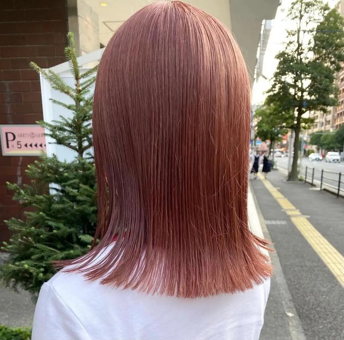 セミロング カラー ヘアアレンジ 福岡似合わせレイヤー /ウルフ/ハイトーンのヘアスタイル