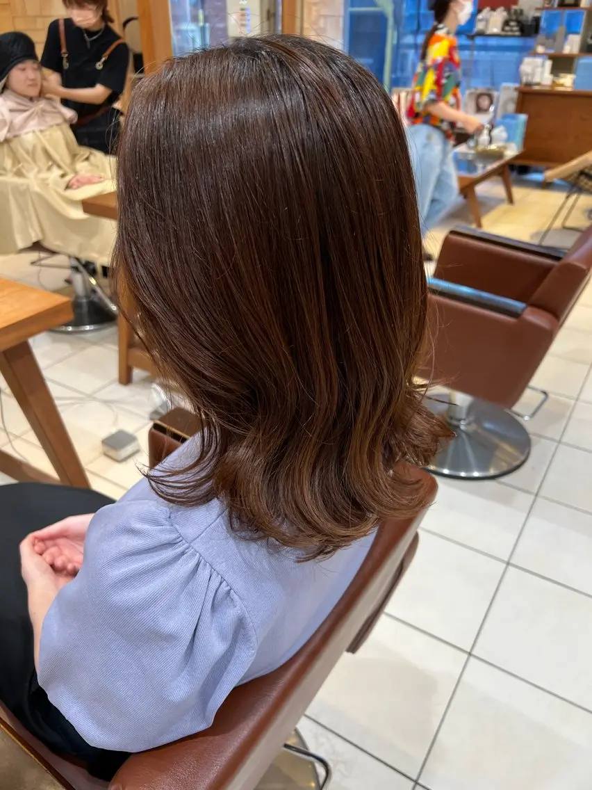 ミディアム ミディアムレイヤー レイヤーカット 川崎　レイヤーカット /江口真正のヘアスタイル