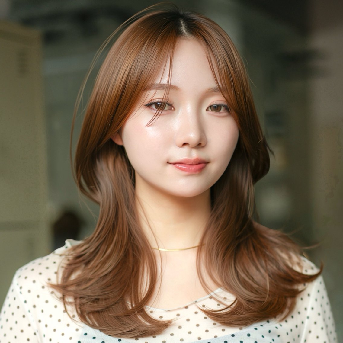 ミディアム カット ウルフ/レイヤーカッ ト/ハッシュカットのヘアスタイル