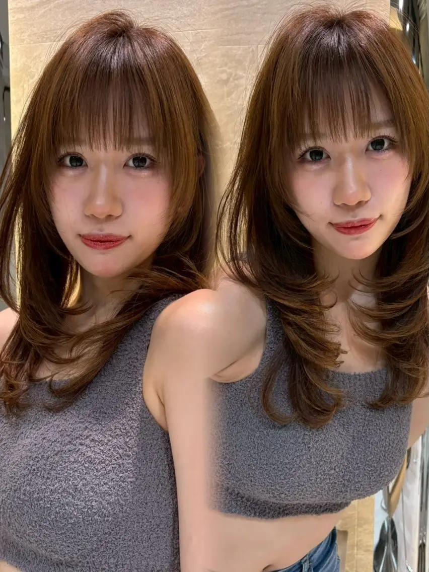 ロング HINA 仙台/ ダブルカラー/カラーのヘアスタイル