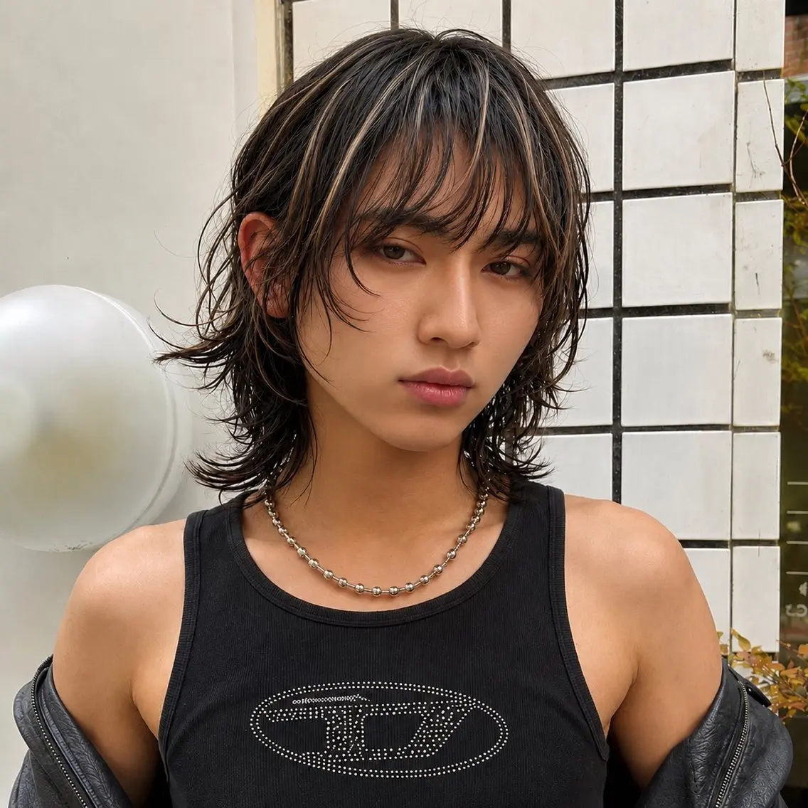 ミディアム ミディアムレイヤー 顔まわりレイヤー 顔周りカット ハッシュカット 韓国風ヘア ヘアカラー トリートメント ハイトーン/レイヤー カット/TAKEのヘアスタイル