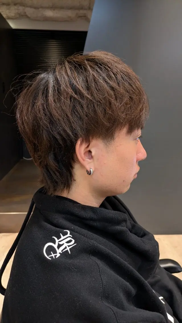 メンズ ミディアム メンズウルフカット ウルフカット こだっく /メンズカットのヘアスタイル
