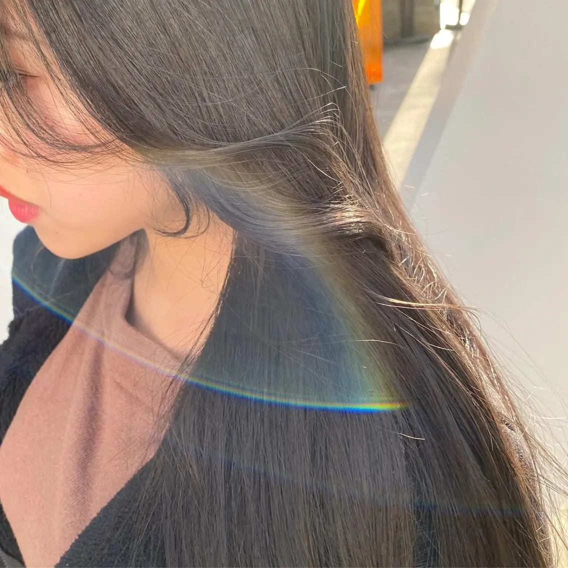 ✨ケアカラー✨＋乾かすだけでキマるカット🧡＋4STEP髪質改善トリートメント✨✨の写真