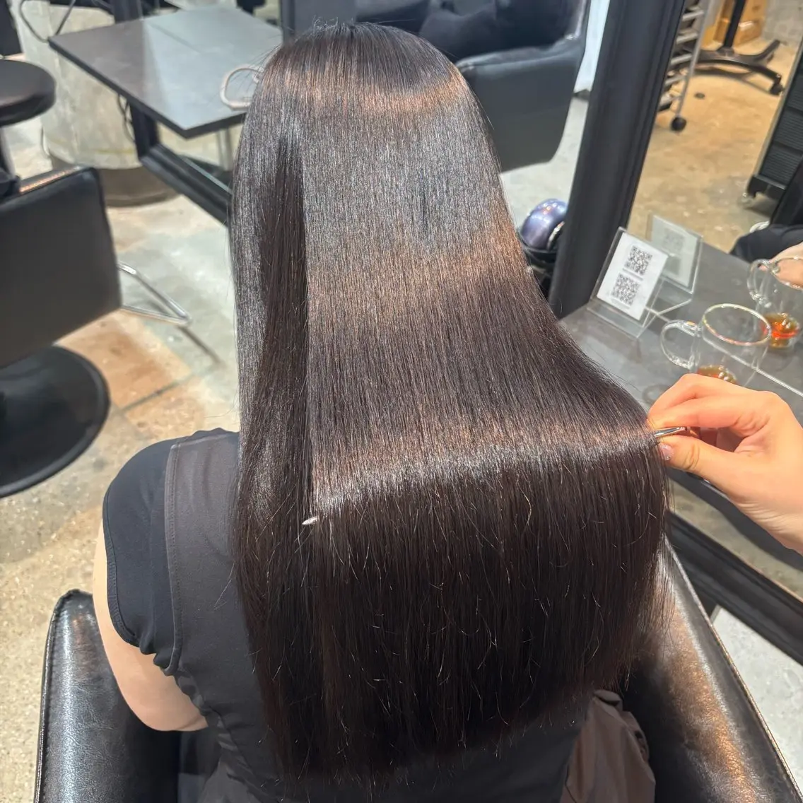 ロング 縮毛矯正 艶髪カラー・縮毛矯正 ・レイヤーAsunaのヘアスタイル