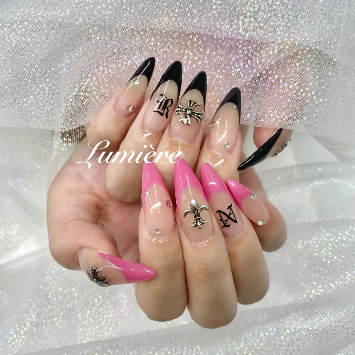 ネイル ロングネイル Lumière｜ ロング｜ワンホンのネイルデザイン
