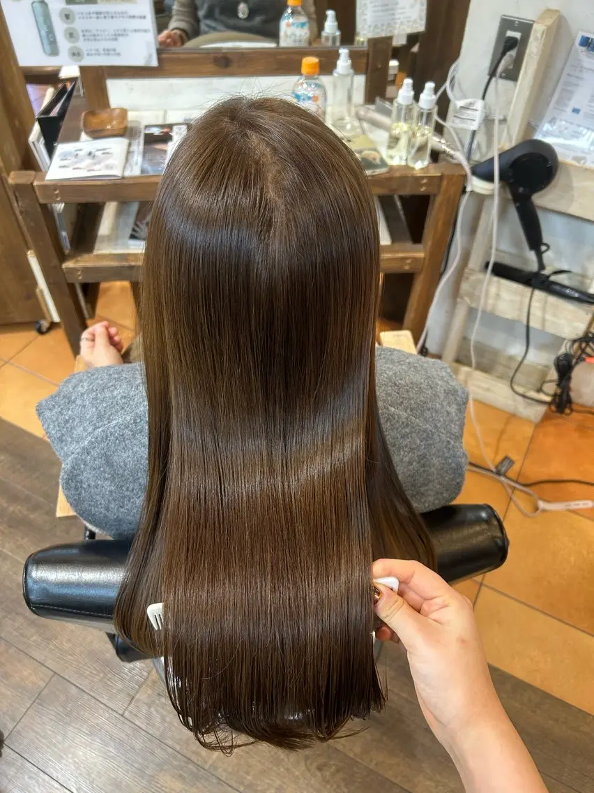 ロング カラー ベージュカラー 徳永　髪質改善 カラー🪄💫のヘアスタイル