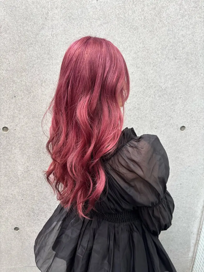 ロング カラー カット ヘアカラー みぞぐち じゅりのヘアスタイル