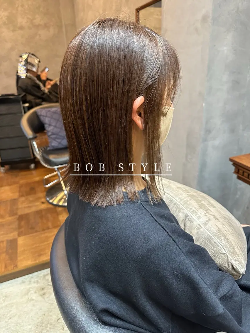 ミディアム カット 縮毛矯正 トリートメント 廣瀬双葉 ボブ/ミディアムのヘアスタイル