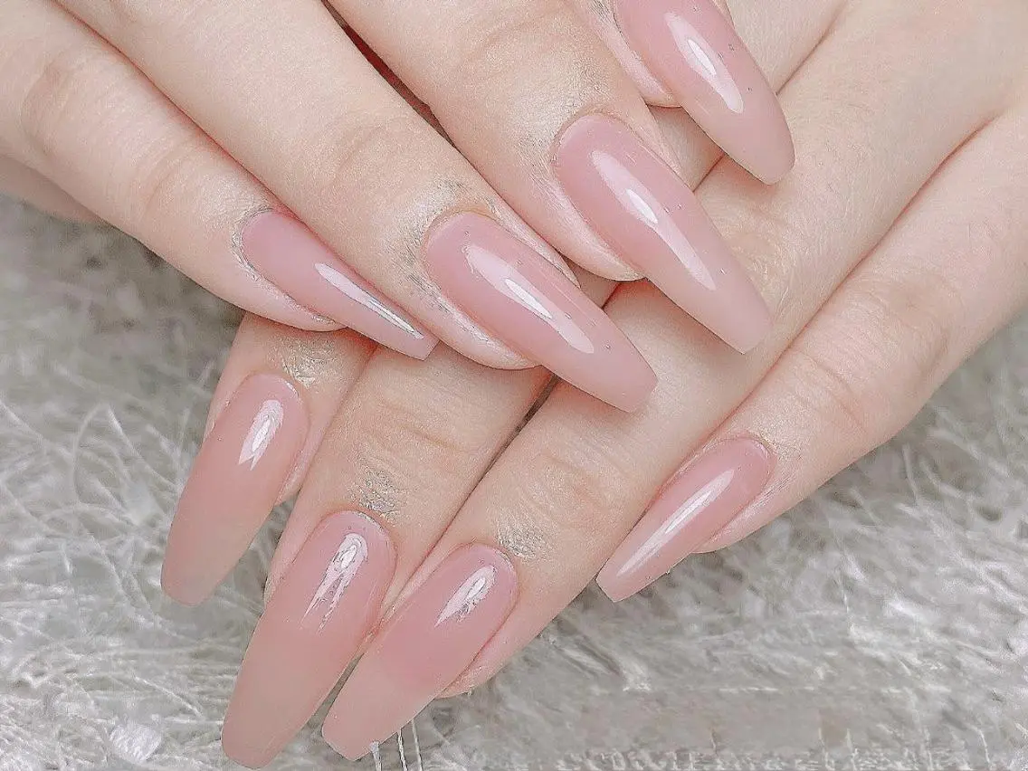 限定メニュー🌟🌟🌟チップ長さだし+ワンカラー/ラメグラ7500💕の写真