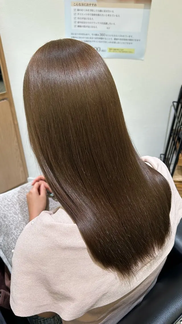 ロング カラー ブリーチ 透明感カラー ダブルカラー ブリーチなしカラー ヘアカラー トリートメント まい🎀ピンク💝 透明感/髪質改善のヘアスタイル
