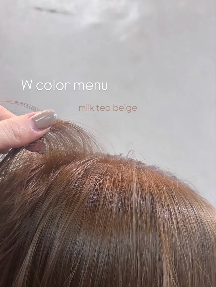 カラー ブラウンカラー ダブルカラー ヘアカラー MIYUU心優/ ナチュラルヘアのヘアスタイル