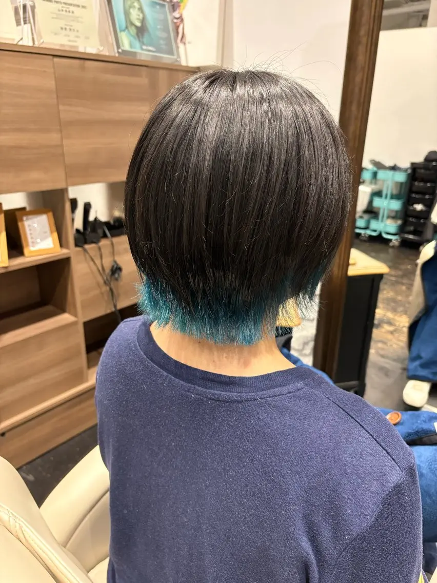 【前日までの予約限定】【平日20時、土日祝19時】ボブorレイヤーカット限定＋水トリートメント✨️《頭皮マッサージ付き》の写真
