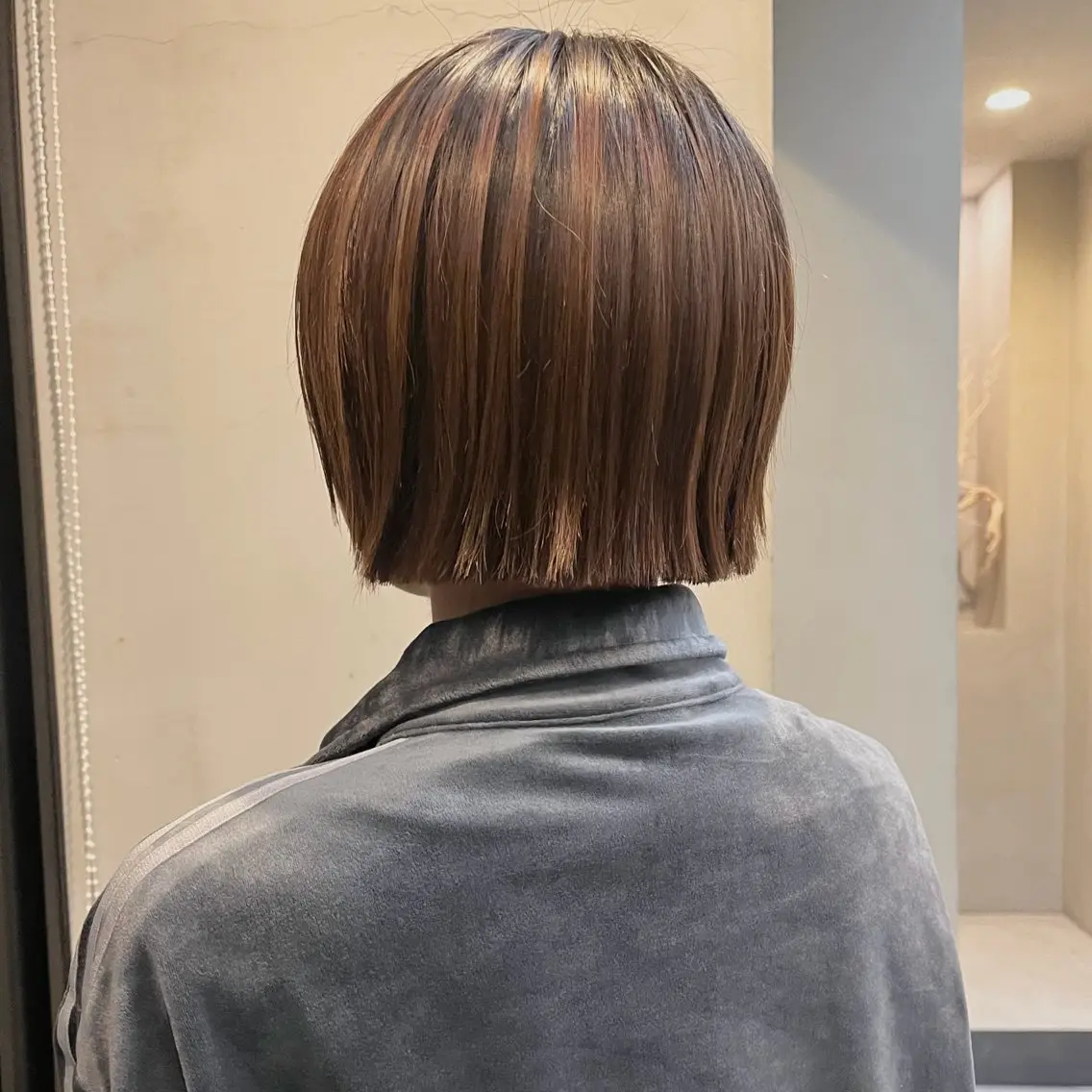 ショート ボブ カット ヘッドスパ なな/ICI/レイヤ ーパーマ/上前津のヘアスタイル