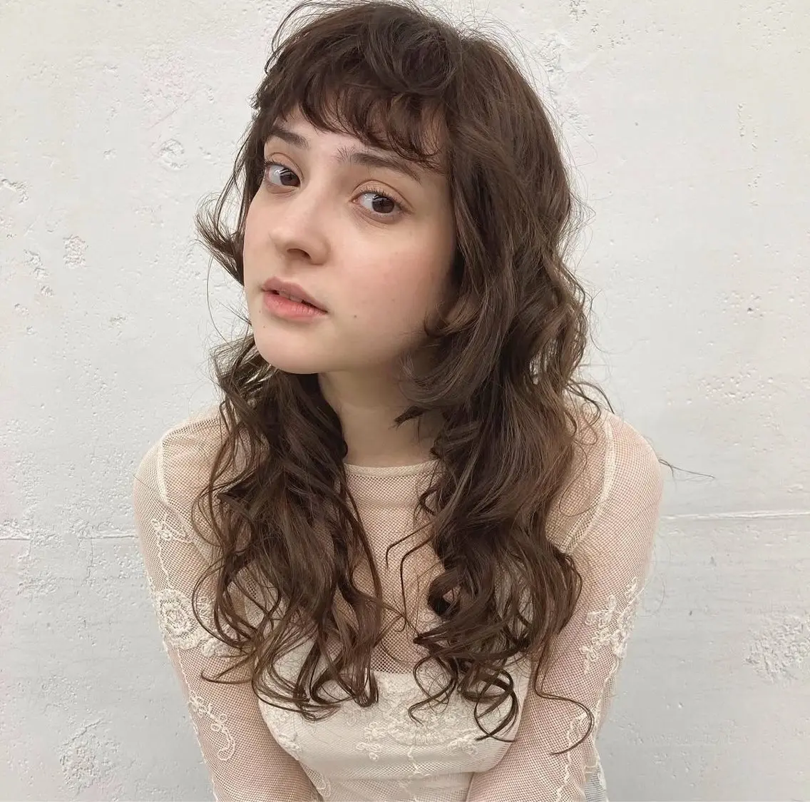 セミロング カット パーマ くせ毛・パーマ◎ ミズノアサミのヘアスタイル