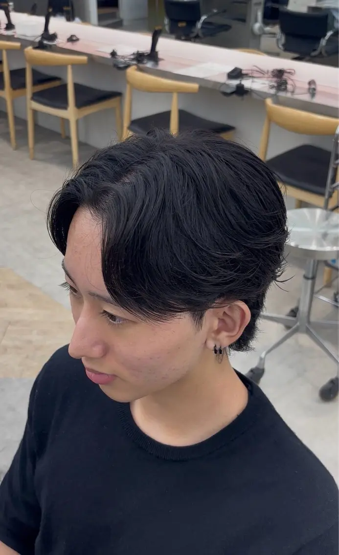 パーマ メンズ 髙橋良門 バンド好き美容師のヘアスタイル