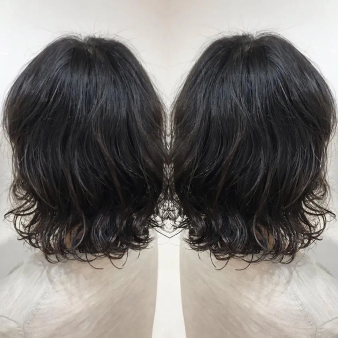 ミディアム パーマ ミディアムパーマ デジタルパーマ yui .のヘアスタイル