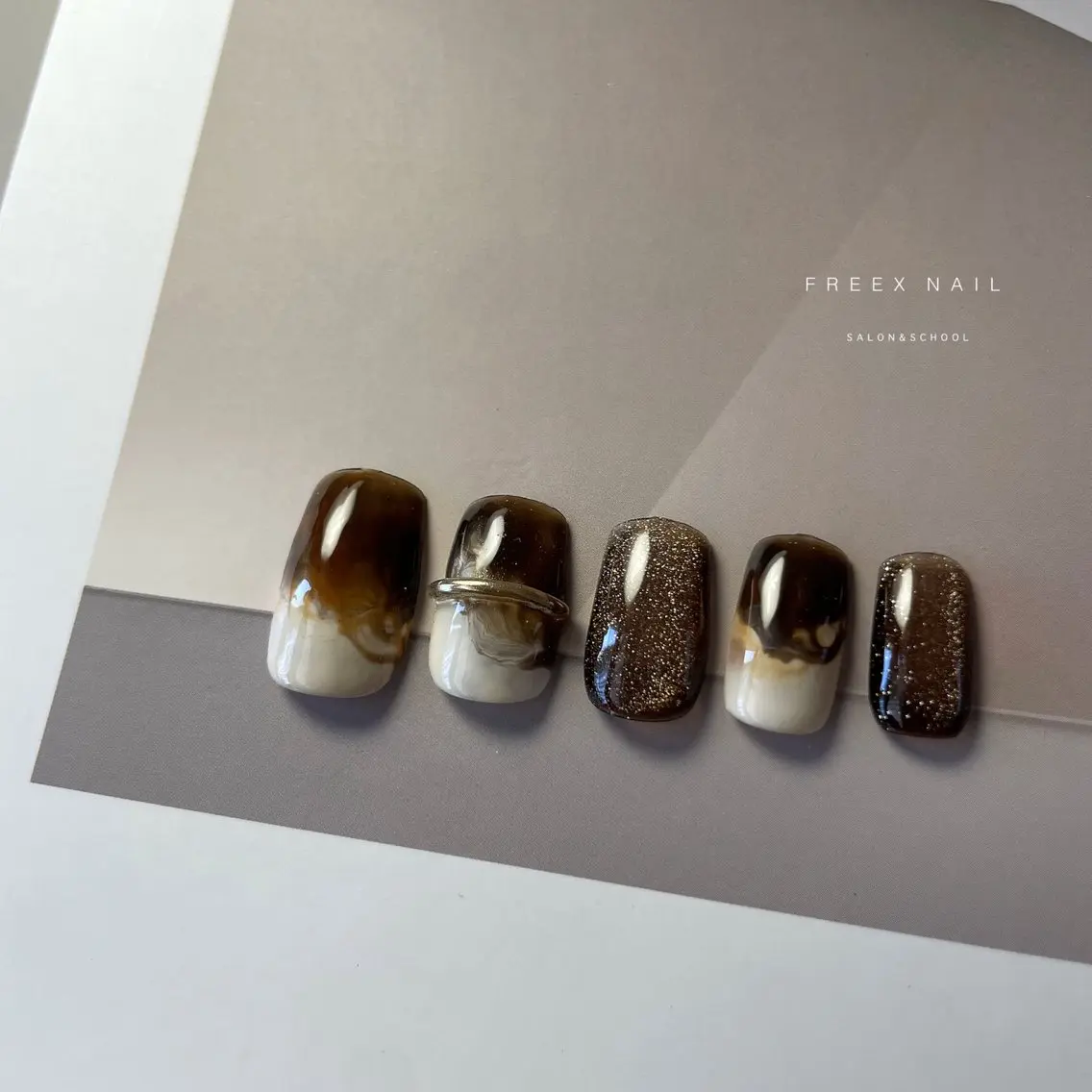 ネイル ハンドネイル ハンドケア freex nail /ニュアンス/個性派のネイルデザイン