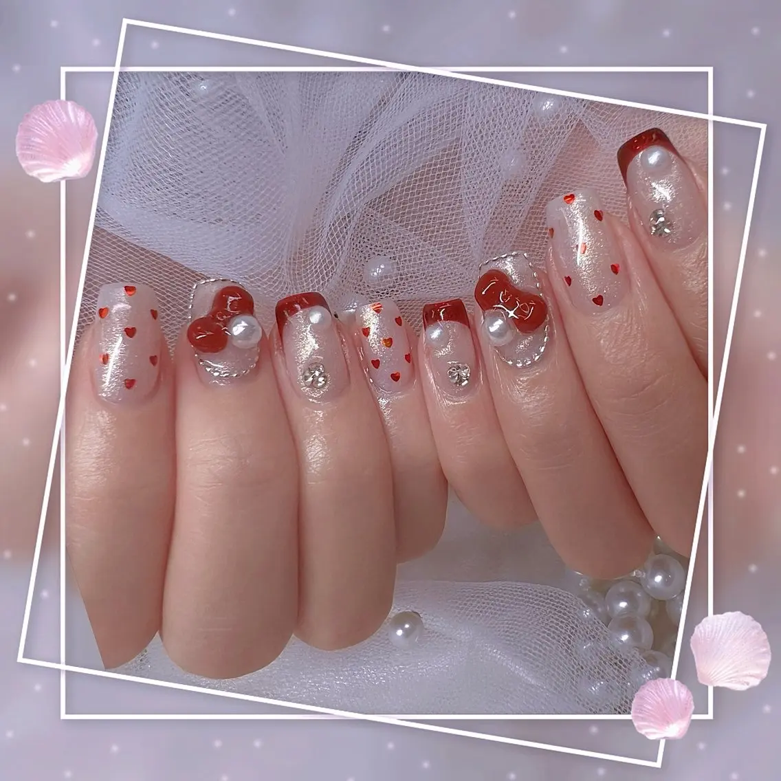 ネイル チークネイル ガーリー グラデーション マグネットネイル ピンク ハンドネイル ハンドケア Chill Nailsalonのネイルデザイン