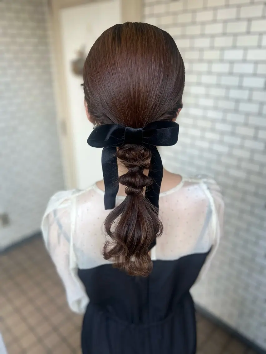 ヘアアレンジ ヘアセット 大人可愛いヘアメイク 💋🧚♀️しずかのヘアスタイル
