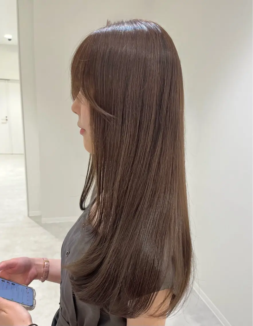 ロング カラー カット ヘアカラー ダブルカラー /レイヤー/まゆのヘアスタイル