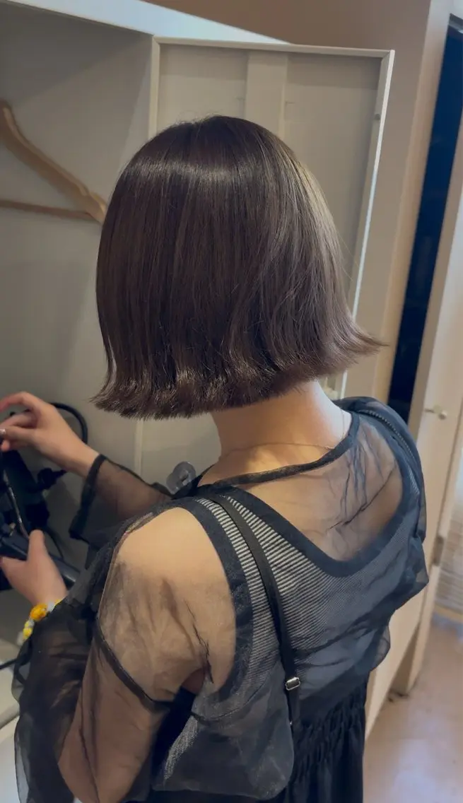 ショート カラー カット ヘアカラー トリートメント Eliss 堀江 店長　芝下光のヘアスタイル